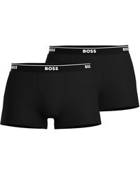 BOSS - 2 Pack Logo Waistband Trunks - Lyst