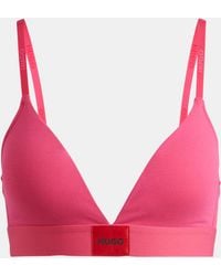 HUGO - Boss Triangle Bra - Lyst