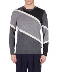 Emporio Armani - Emporio L Strps Knit Sn99 - Lyst