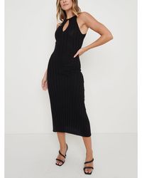 Pretty Lavish - Isla Knitted Midaxi Jumper Dress - Lyst