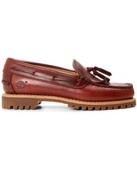 Timberland - 3-Eye Lug Handsewn Leather Boat Shoes - Lyst