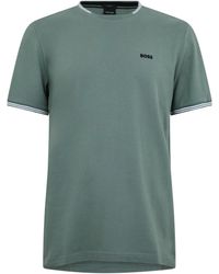 BOSS - Short Sleeve T-Shirt With Logo Detail (Taul Regular Fit) - Lyst