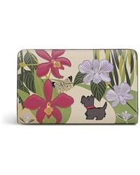 Radley - Leather Floral Billfold Wallet - Lyst