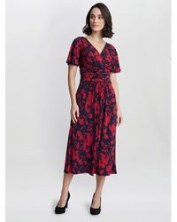 Gina Bacconi - Geri Jersey Print A Line Dress - Lyst
