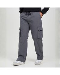 Brave Soul - Ripstop Cargo Trousers With Drawstring Waist - Lyst