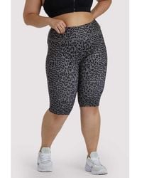 Wolf & Whistle - Eco Dusty Leopard Curve Shorts - Lyst