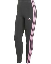 adidas - Essentials 3 Stripe Leggings - Lyst