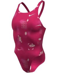 Nike - Hydrastrong Multi Print Fastback One Piece - Lyst
