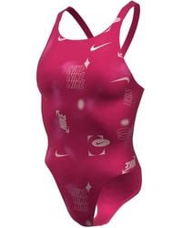 Nike - Hydrastrong Multi Print Fastback One Piece - Lyst