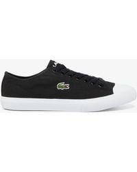 Lacoste - Deuce Base S Canvas Low Trainers Black 5 - Lyst
