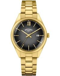Rotary - Heritage Dial Ss Bracelet Watch - Lyst