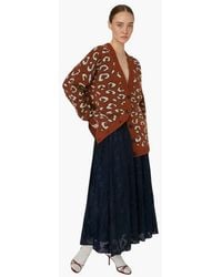 Stella Nova - Animal Jacquard Cardigan - Lyst