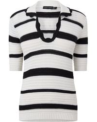 I Saw It First - Knitted Polo Short Sleeve Top - Lyst