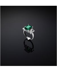 Chiara Ferragni - Emerald Band Ring - Lyst