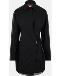DIESEL - Structured Button-Down Shirt Dress - Lyst