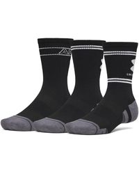 Under Armour - Performance Tech 3 Pack Crew Socks - Lyst