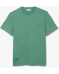 Lacoste - Washed Effect Heavy Jersey T-Shirt - Lyst