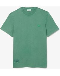 Lacoste - Washed Effect Heavy Jersey T-Shirt - Lyst