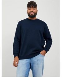 Jack & Jones - Bradley Crew Sweater Plus Size - Lyst