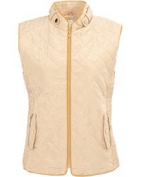 Miso - Stand Collar Full Zip Hip Length Gilet - Lyst