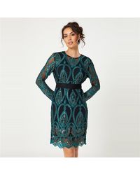 Be You - Embroidered Lace Dress - Lyst