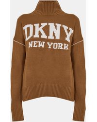 DKNY - Knitted Turtle Neck Jumper - Lyst