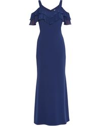 Gina Bacconi - Blaise With Chiffon Frills Maxi Dress - Lyst