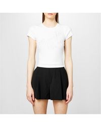 Alexander Wang - Wang Cryst Logo Tee Ld44 - Lyst