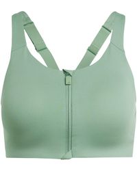 adidas - Lux Zipped High Impact Sports Bra - Lyst