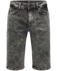 BOSS - Taber Denim Shorts - Lyst