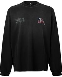 Represent - Eagle Graphic Cotton Long-Sleeve Oversized-Fit T-Shirt - Lyst
