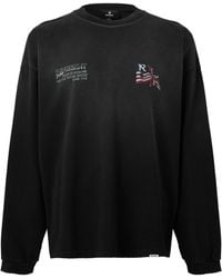 Represent - Eagle Graphic Cotton Long-Sleeve Oversized-Fit T-Shirt - Lyst