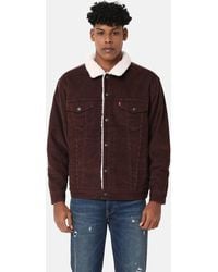 Levi's - Type 3 Sherpa Cotton Mix Long Sleeve Denim Jacket - Lyst