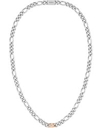 BOSS - Rian Stainless Steel Figaro Magnetic Chain Necklace - Lyst