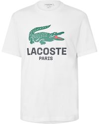 Lacoste - Large Croc Regular Fit T-Shirt - Lyst