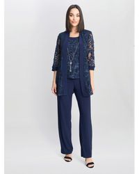 Gina Bacconi - Joelle Embroidere Two Piece Trouser Suit - Lyst