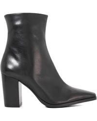 Dune - Patent Ankle Heeled Boots - Lyst