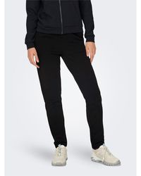 Only Play - Mid-Waist Open Hem Fleece Joggers - Lyst