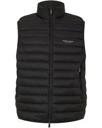 ARMANI EXCHANGE - Down Waistcoat - Lyst