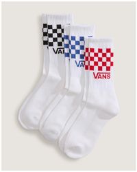 Vans - Check Crew Socks - Lyst
