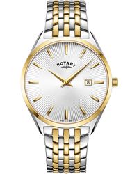 Rotary - Ultra Slim Ss Bracelet Watch - Lyst