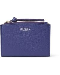 Osprey - Molly Curved Bi-Fold Leather Card Holder - Lyst