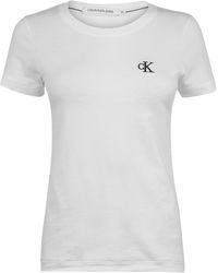Calvin Klein - Embroidered Logo Slim Fit T-shirt - Lyst