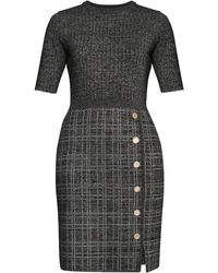 Gina Bacconi - Antonella Button Detail Knit Dress - Lyst
