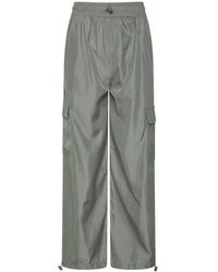 Gym King - Satin Cargo Open Hem Fleece Jogger - Lyst