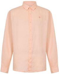 Timberland - Mill Brook Linen Leaf Long-Sleeve Plain Shirt - Lyst