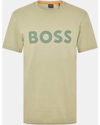 BOSS - Thinking 1 T-Shirt, Signature Logo - Lyst