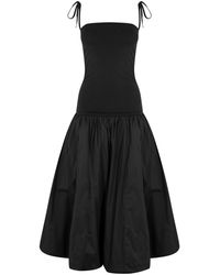 Amy Lynn - Amy Lynn Alexa Shoulder Tie Ultra Mini Peplum Dress - Lyst
