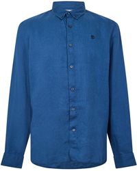 Timberland - Mill Brook Linen Leaf Long-Sleeve Plain Shirt - Lyst