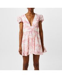 Bardot - Tamarin Broderie Mini Dress - Lyst